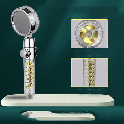 Small Waist Supercharged Shower Head Twin-turbo