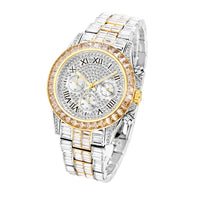 Three Eyes Rainbow Diamond Daikin Watch Full Square Diamond