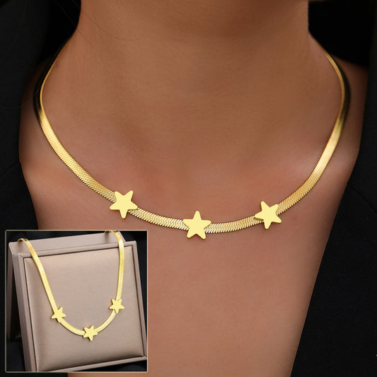 Stainless Steel Necklaces Gothic Blade Snake Chains