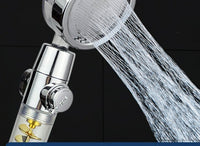 Small Waist Supercharged Shower Head Twin-turbo