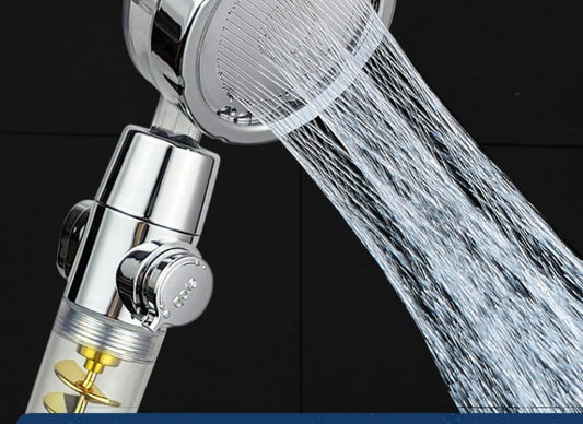 Small Waist Supercharged Shower Head Twin-turbo