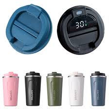 380/510ml Stainless Steel Coffee Cup Travel Thermal Mug Leak - Proof Thermos Bottle Tea Coffee Mug Office Business Style Thermos - Chic Cart