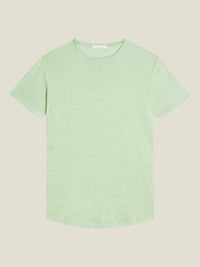 Men's T Shirts Light Green Color Short Sleeve Soft Crew Neck