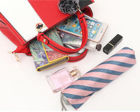 Women Hairball Ornaments Totes Patchwork Handbag Party Purse.