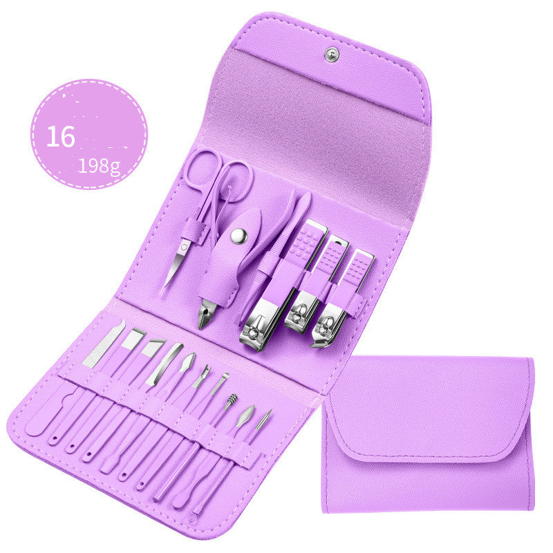 Professional Scissors Nail Clippers Set Ear Spoon Dead Skin Pliers