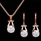 , Europe and America new jewelry, crystal earrings, jewelry set,