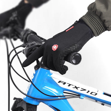 Winter Gloves Touch Screen Riding Motorcycle Sliding Waterproof Sports Gloves With Fleece AMI Cart