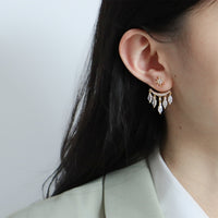 Awn Star Zircon Earrings Fashion Pendant Stud Earrings