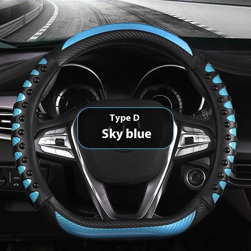 Leather Four Season  Steering Wheel Cover