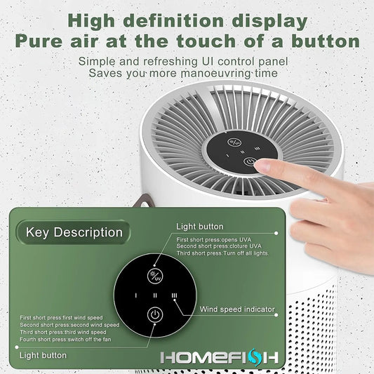 Air Purifier Remove Formaldehyde H13 HEPA Filter
