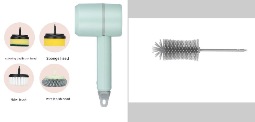 Electric Cleaning Brush Dishwashing Brush Automatic Wireless USB Rechargeable Professional Kitchen Bathtub Tile Cleaning Brushes AMI Cart