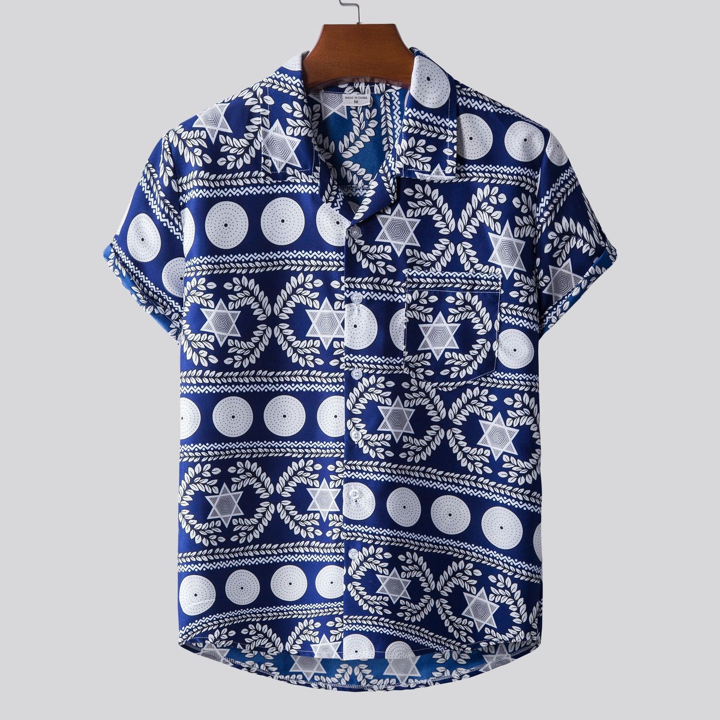 Printed Short-sleeved Shirt For Men AMI Cart