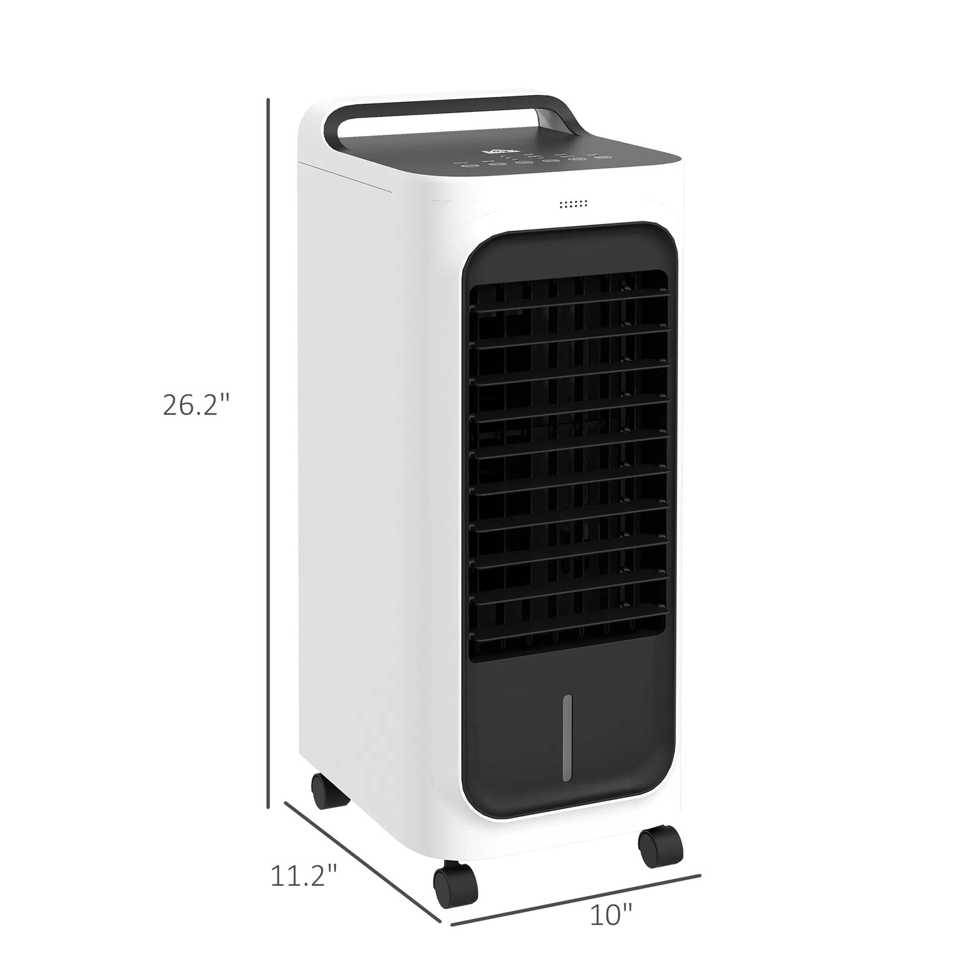 HOMCOM Evaporative Air Cooler With Ice Packs, 3-In-1 Ice Cooling Fan