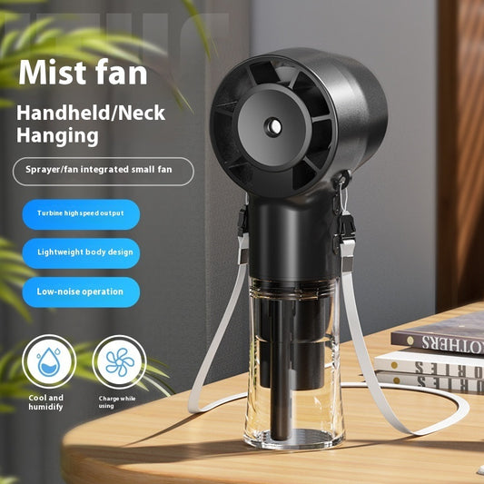 Mini Fan Multifunctional Halter Usb Hand-held Spray Fan