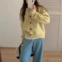 Round Neck All-matching Design Love Girl Buckle
