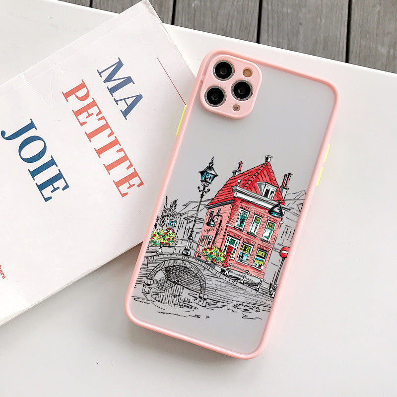 Skin Feeling Street View Mobile Phone Shell