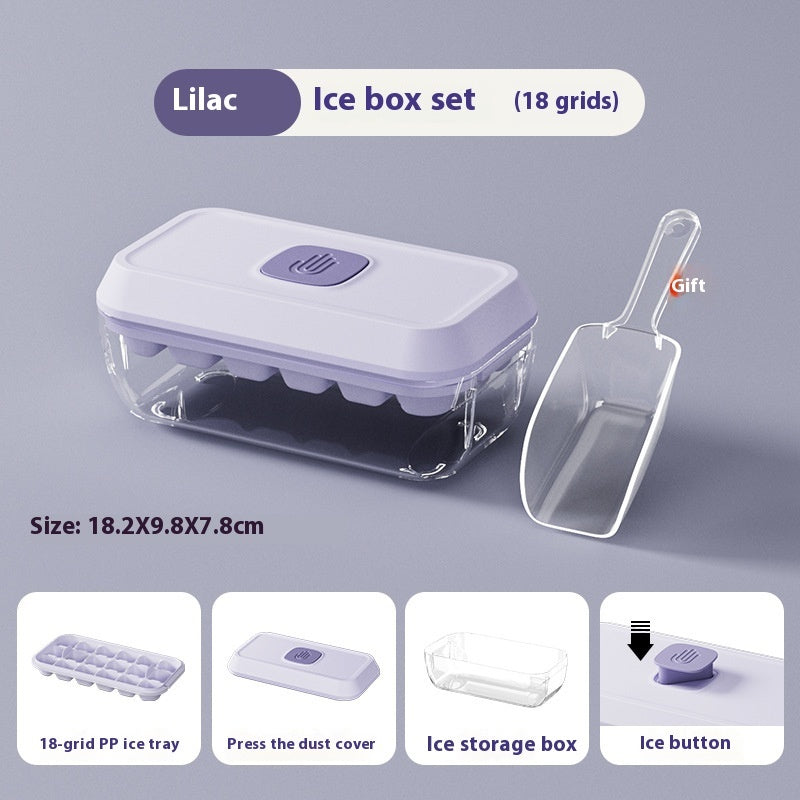 32 Grid Silicone Ice Cube Tray Mould With Lid