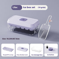 32 Grid Silicone Ice Cube Tray Mould With Lid