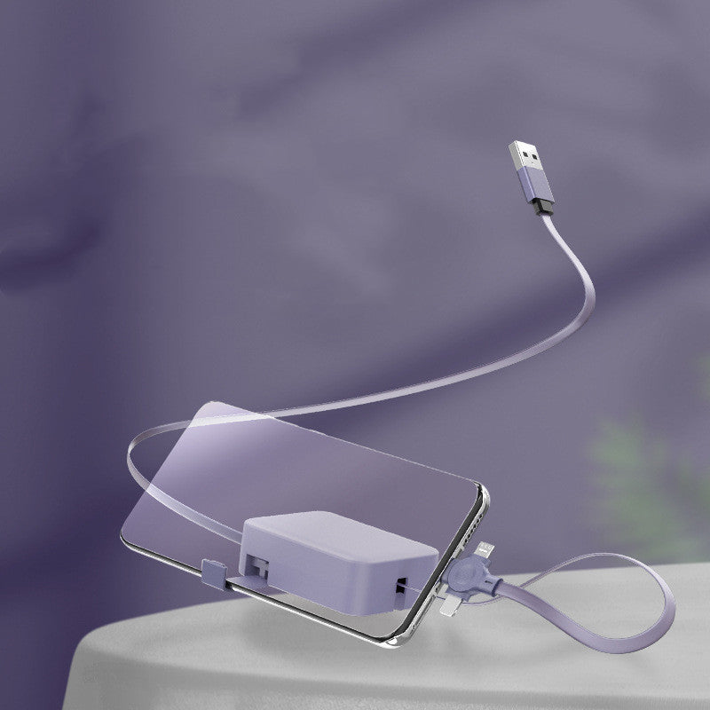 4 In 1 Retractable USB Cable Creative Macron Type C