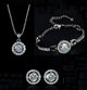 women's jewelry set includes earrings and a collar made from alloy