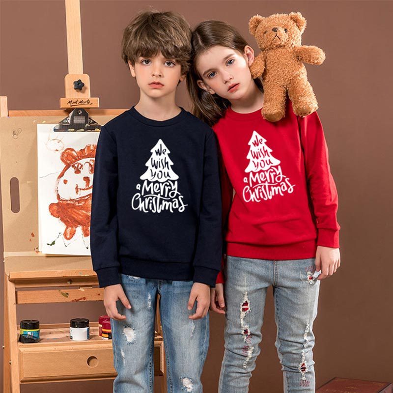 Kids' Sweater Jacket Long-sleeved Round Collar Overpull
