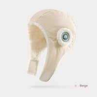 Down Plush Hat For Women Cycling Windproof