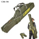 Foldable pot belly fishing rod bag