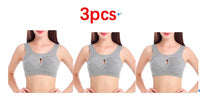 Plus Size Women Bra Ladies Cotton Quake-Proof Underwear Sleep