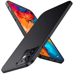 TORRAS Slim Fit Designed for Phone Case, Ultra Thin Designed for Phone Case, Lightweight Matte Hard PC Slim Thin Cases Designed for Phone Case, Black