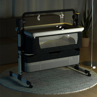 Portable Baby Bed Electric Bassinet Splicing Bed Foldable