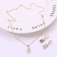 , Europe and America new jewelry, crystal earrings, jewelry set,