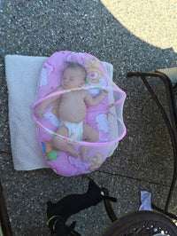Fold-able Baby Kids Infant Bed Dot Zipper Mosquito Net Tent