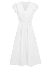 Summer Casual Women's Solid V-neck Dress