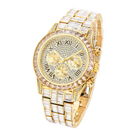 Three Eyes Rainbow Diamond Daikin Watch Full Square Diamond