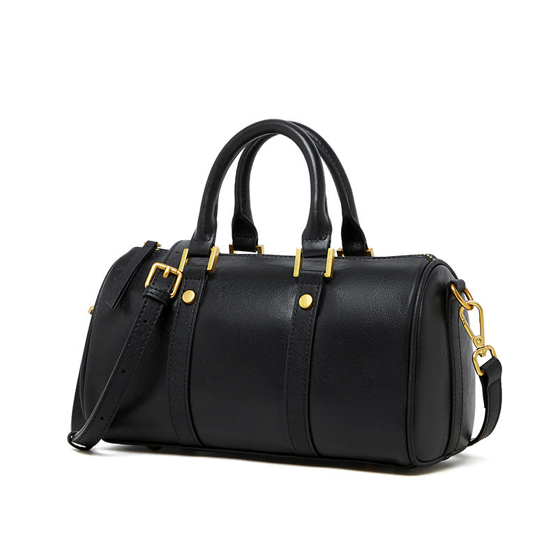 Retro Portable Cowhide Crossbody Bag