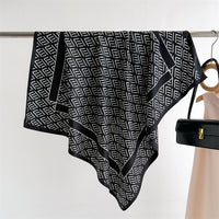 Fashion Printed Silk Scarf Twill Silk High Quality Square Scarf