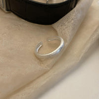 Frosted Brushed Wide Surface Simple Bracelet Ring Ins Cold Style