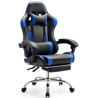Gaming Chair with Footrest Gamer Chairs.