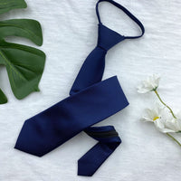 Female Violet Blue Japanese Style Lazy Free Uniform Bow Double Layer Navy Blue Shirt Bow Tie