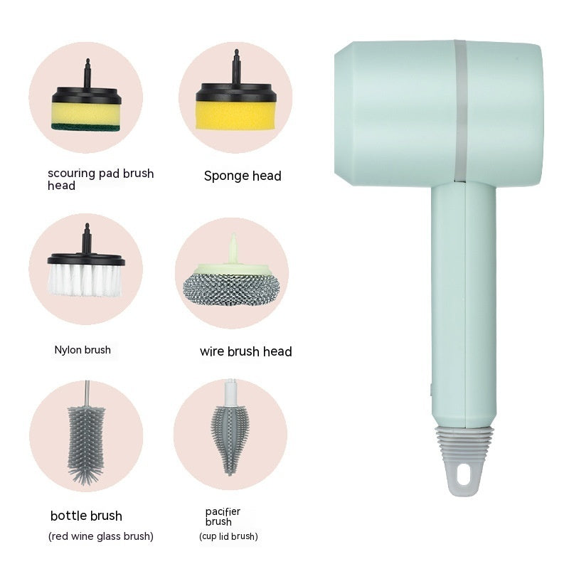 Electric Cleaning Brush Dishwashing Brush Automatic Wireless USB Rechargeable Professional Kitchen Bathtub Tile Cleaning Brushes AMI Cart