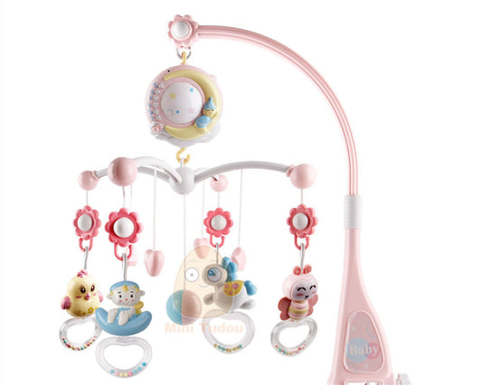 Baby Rattles Crib Mobiles Toy Holder Rotating Mobile Bed