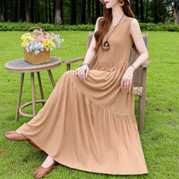 Summer Cotton Silk Dress Outer Wear