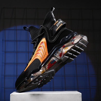 Men's Shoes High Top Shoes Thick Soled Breathable