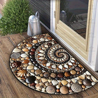 Semicircle Printed Mat Entrance Door Floor Mat