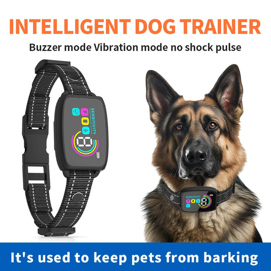 Smart Automatic Anti Barking Dog Collar Rechargeable Bark Stopper.