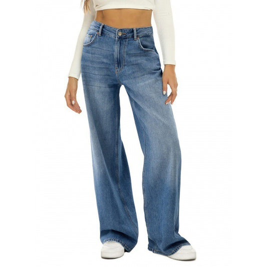 European And American Foreign Trade Washed Distressed High Waist women
