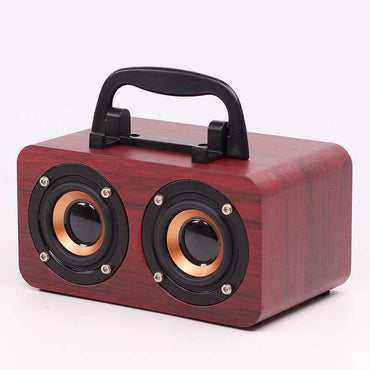 Wooden Wireless Bluetooth Speaker Portable Outdoor AMI Cart