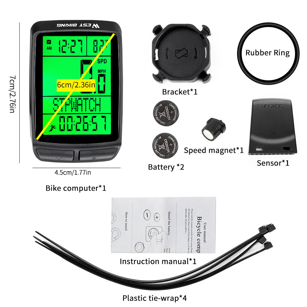 Five Languages Mountain Bike Wireless Code Table
