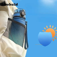 500ml/650ml/1000ml Sports Water Bottle Leak Proof Colorful Plastic Cup Drinking for Outdoor Travel Portable Gym Fitness Jugs - Chic Cart