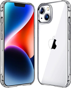 Mkeke Clear for iPhone Case, [Not Yellowing] Protection Slim Shockproof Phone Cover